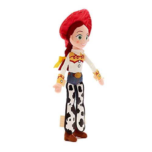 Disney Store Official Jessie Medium Soft Toy, Toy Story, 45cm/17”, Plush Cuddly Character, Yodelling Cowgirl Standing, with Embroidered Details and Soft Feel Finish