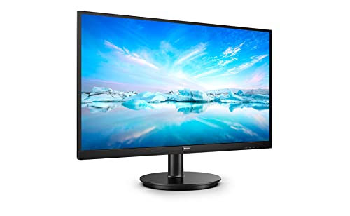 PHILIPS 275V8LA - 27 Inch QHD Monitor, VA, 4ms, 75Hz, Adaptive Sync, Low Blue Mode, Flicker Free, Speakers, Vesa 100, Tilt (2560 x 1440 @ 75Hz, 250 cd/m², HDMI 1.4 / DP 1.2)