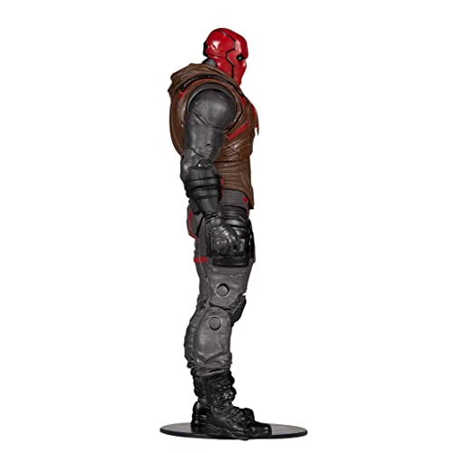 McFarlane Toys, DC Gaming 7-inch Red Hood Action Figure with 22 Moving Parts, Collectible DC Gotham Knights Game Figure with Stand Base and Unique Collectible Character Card – Ages 12+