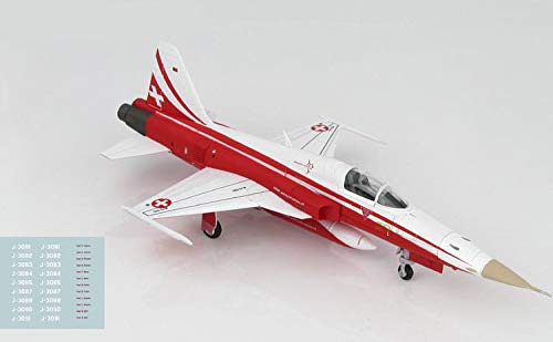 Hobby Master Northrop F-5E Tiger II Swiss Patrol 2018 w Pilot's name flight number's deco 1/72 diecast plane model aircraft