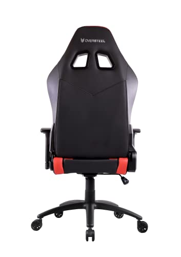 Oversteel - DIAMOND Professional Gaming Chair Leatherette, 3D Armrests, Height Adjustable, Reclining 180º, Gas Piston Class 4, Up to 150Kg, Color Red