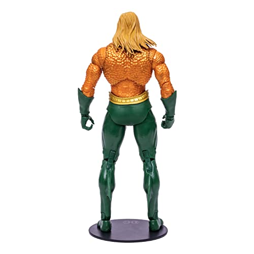 McFarlane Toys, DC Multiverse Aquaman 7-inch Action Figure with 22 Moving Parts, Collectible DC Endless Winter Figure with Unique Collector Character Card – Ages 12+