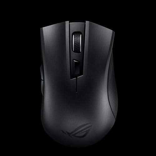 ASUS ROG Strix Carry Ergonomic Optical Gaming Mouse with Dual 2.4 GHz/Bluetooth Wireless Connectivity, 7200-DPI Sensor and ROG-Exclusive Switch Socket Design