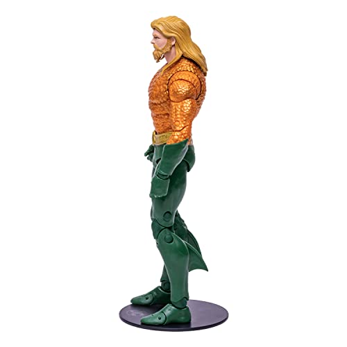 McFarlane Toys, DC Multiverse Aquaman 7-inch Action Figure with 22 Moving Parts, Collectible DC Endless Winter Figure with Unique Collector Character Card – Ages 12+