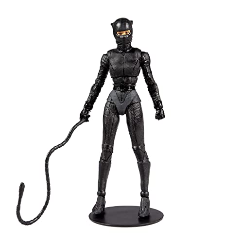 McFarlane Toys, 7-Inch DC Batman Catwoman Action Figure with 22 Moving Parts, Collectible DC Batman Movie Figure with Stand Base and Unique Collectible Character Card – Ages 12+