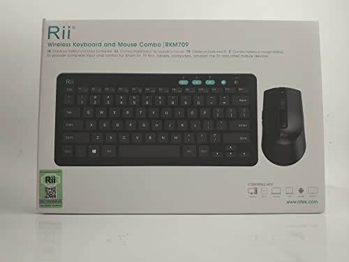 Wireless Keyboard and Mouse Set, Keyboard and Mouse with Ultra-slim Size UK Layout Compatible with PC, Laptop, Computer, Windows for Office Home Work