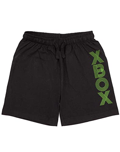 Xbox Pyjamas For Boys | Kids Green OR Black Colour Options T-Shirt & Shorts Gamer Pjs | Game Console Merchandise Gifts 7-8 Years