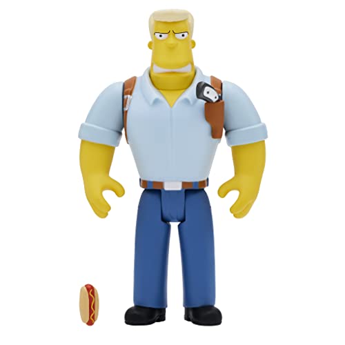 SUPER7 - Super 7 McBain The Simpsons Reaction Action Figure 3.75in, Multicolor (RE-SIMPW01-MCP-)