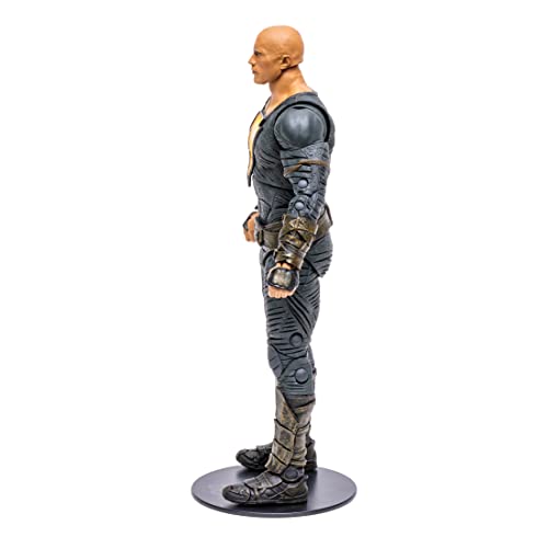 McFarlane Toys, 7-Inch DC Black Adam (Hero Costume) Action Figure with 22 Moving Parts, Collectible DC Black Adam Movie Figure with Stand Base Unique Collectible Character Card – Ages 12+