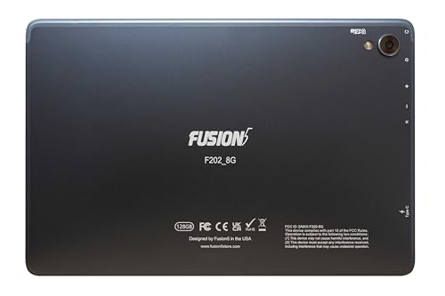 Fusion5 F202_8G 10.1-Inch Tablet - Nov 2023 Google Certified, Android 13, Full HD IPS, Octa-Core, 8GB RAM, 128GB Storage, Dual Band Wi-Fi, Bluetooth, USB-C, 13MP Rear & 5MP Front Camera