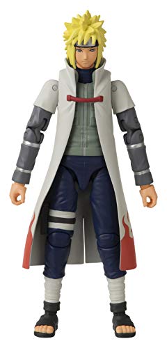 Anime Heroes Official Naruto Shippuden Action Figure - Namikaze Minato - Poseable Action Figure With Swappable Hands and Accessories 36905, Multi-colored