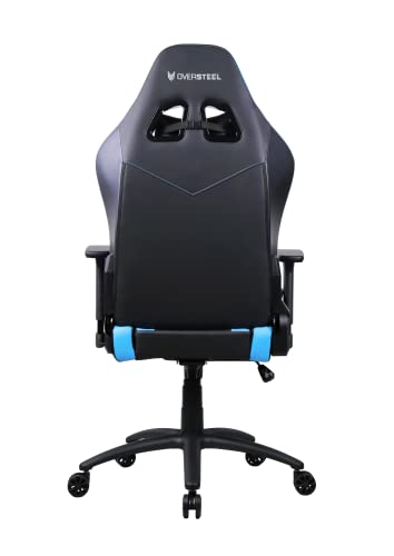 Oversteel - DIAMOND Professional Gaming Chair Leatherette, 3D Armrests, Height Adjustable, Reclining 180º, Gas Piston Class 4, Up to 150Kg, Color Blue