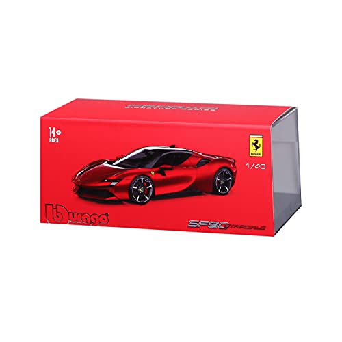 Bburago B18-36911 1:43 Ferrari Signature SF90 STRADALE, Assorted Designs and Colours