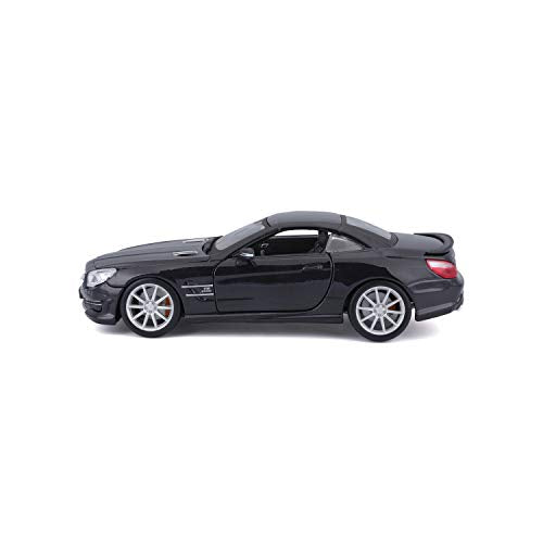 Bburago 18-21066 Mercedes-Benz SL 65 AMG Hardtop Diecast Model Kit, Black, 1:24 Scale