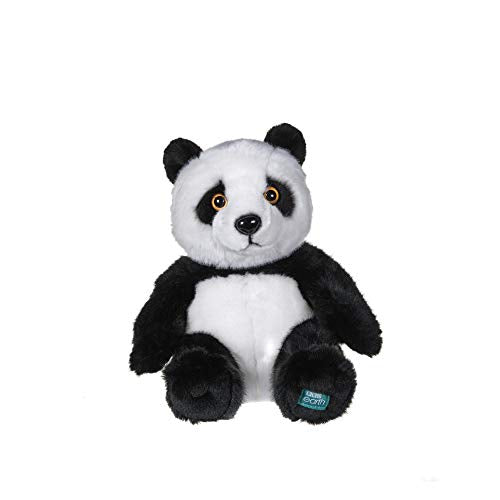 Posh Paws 12451 Planet Earth II Panda BBC, Plush Soft Toy, Black, 25CM