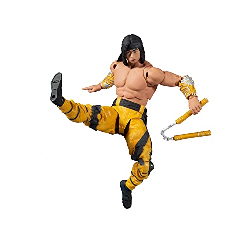 McFarlane Toys, 7-inch Lui Kang (Fighting Abbot) Mortal Kombat 11 Figure with 22 Moving Parts, Collectible Mortal Kombat Figure with collectors stand base – Ages 14+