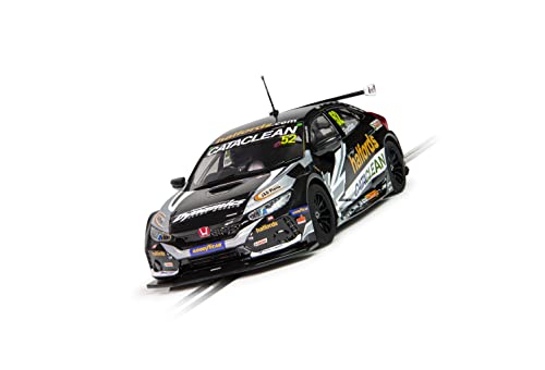 Scalextric C4297 Honda Civic Type R - BTCC 2021 - Gordon Shedden, Black/Orange