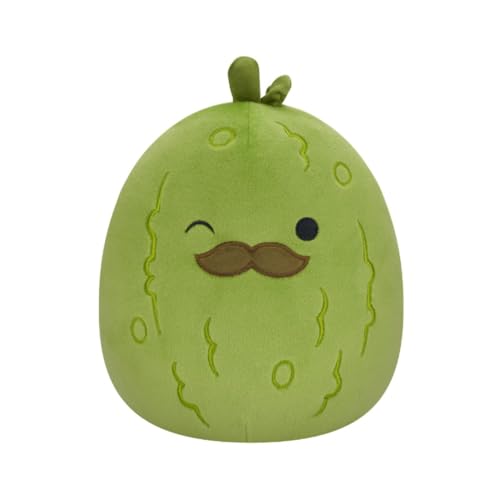 Squishmallows SQCR04084 Charles-Pickle 7.5" Add Squad, Ultrasoft Stuffed Animal Toy, Official Kellytoy Plush