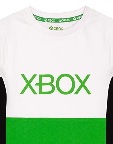 Xbox T-Shirt for Boys & Girls | Kids Block Green Game Logo Top | Children Gamers Clothing Merchandise 12-13 Years