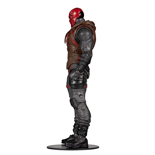 McFarlane Toys, DC Gaming 7-inch Red Hood Action Figure with 22 Moving Parts, Collectible DC Gotham Knights Game Figure with Stand Base and Unique Collectible Character Card – Ages 12+