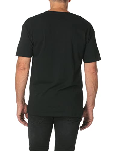 Nintendo mensNNTD0075-10001006Pixel Cast T-Shirt Crew Neck Short Sleeves T-Shirt - Black - Large