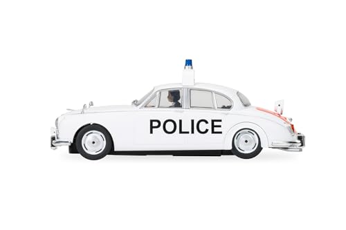 Scalextric Hornby Hobbies LTD C4420 Jaguar Mk2-Police Edition Slot-Cars Street and Rally, White, 1:32 Scale