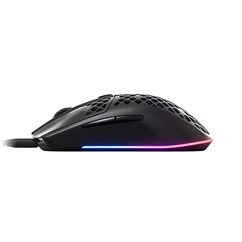 SteelSeries Aerox 3 Wireless - Super Light Wireless Gaming Mouse - 18,000 CPI TrueMove Air Optical Sensor - 200 Hour Battery Life - Black