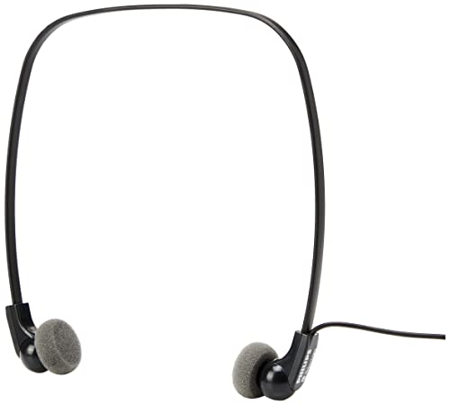 Philips LFH0334 Transcription Headphones for all Philips desktop dictation and transcription systems, black