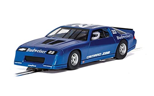 Scalextric C4145 Chevrolet Camaro IROC-Z - Blue Car - USA/Classic