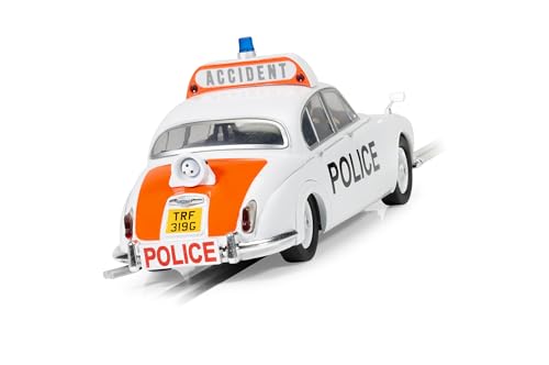 Scalextric Hornby Hobbies LTD C4420 Jaguar Mk2-Police Edition Slot-Cars Street and Rally, White, 1:32 Scale