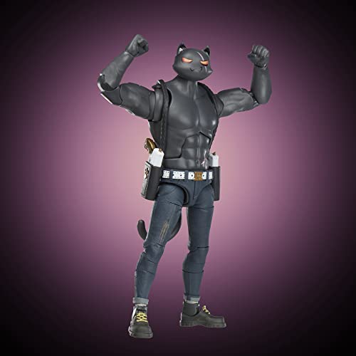 Hasbro F49625X0 Fortnite Victory Royale Series Meowscles (Shadow) Deluxe Pack Action Figure 15Cm, Multi-Coloured, único