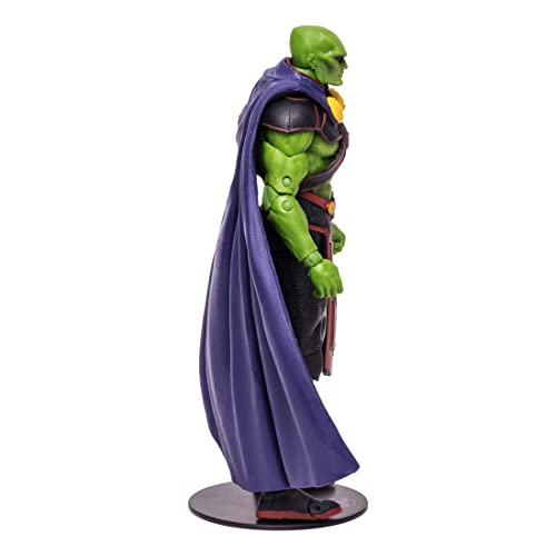 McFarlane Toys, DC Multiverse Martian Manhunter 7-inch Action Figure with 22 Moving Parts, Collectible DC Rebirth Figure with Unique Collector Character Card – Ages 12+