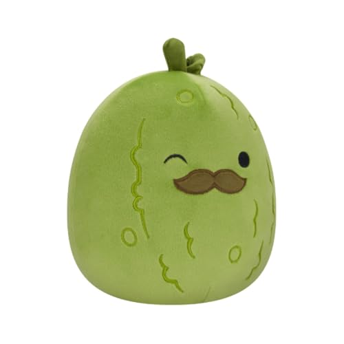 Squishmallows SQCR04084 Charles-Pickle 7.5" Add Squad, Ultrasoft Stuffed Animal Toy, Official Kellytoy Plush