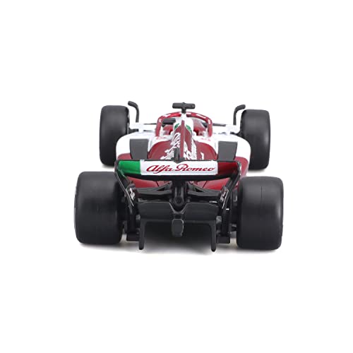 Bburago B18-38068B Foarula 1 ALFA Romeo F1 Team ORLEN C42 (2022) with Helmet BOTTAS 1:43 Scale Die-Cast Collectible Race Car, Assorted Colours