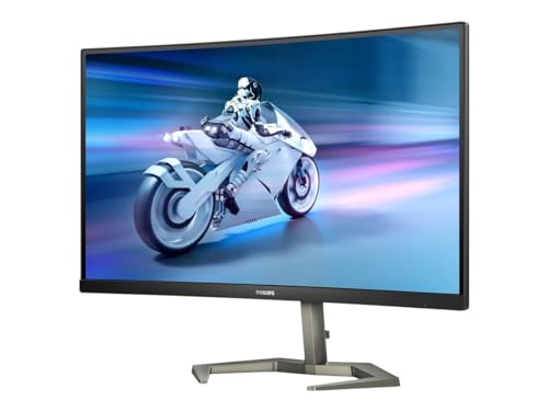 PHILIPS Evnia - 27M1C5200W - 27 Inch FHD Curved Gaming Monitor, VA, 240Hz, 1ms, Low Input Lag, Smart Image HDR, Height adjust (1920 x 1080 @ 240Hz, 300 cd/m², HDMI 2.0 / DP 1.4)