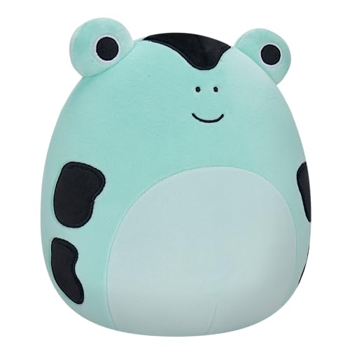 Squishmallows SQCR04088 Dear-Poison Dart Frog 7.5" Add Squad, Ultrasoft Stuffed Animal Toy, Official Kellytoy Plush