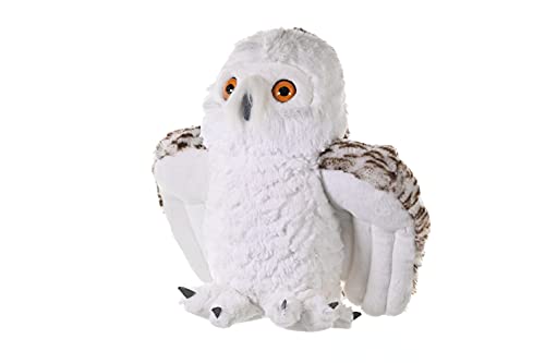 Wild Republic Snowy Owl Plush Soft Toy, Cuddlekins Cuddly Toys, Gifts for Kids, White, 30 cm