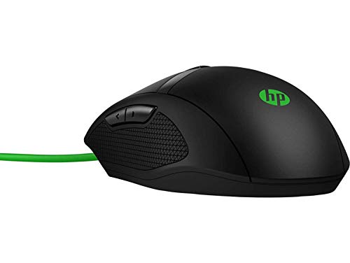 HP Pavilion Gaming 300 Wired USB Gaming Mouse, 5000 DPI Optical Sensor, On-the -Fly Settings, RGB LED, Ambidextrous , Black