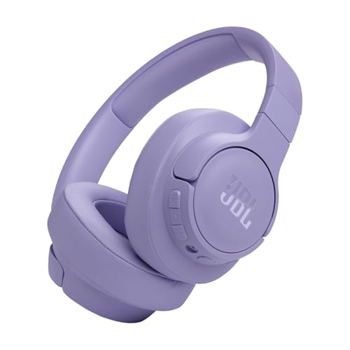 JBL Tune 770NC Wireless Over-Ear Headphones, with Adaptive Noise Cancelling, Bluetooth and 70 hours Battery Life, in Purple