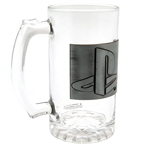 PLAYSTATION - Beer Glass 500ml Metal Badge - Logo