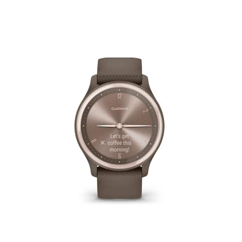 Garmin vívomove Sport, Hybrid Smartwatch with Health and Fitness functions, Hidden Touchscreen Display and up to 5 days battery life, Cocoa