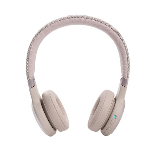 JBL Live 460NC - Wireless On-Ear Bluetooth headphones with Active Noise Cancelling technology and up to 50 hours battery life, in rose pink