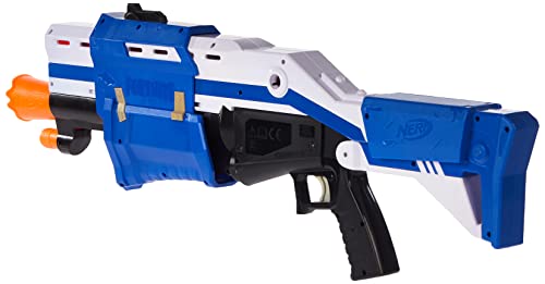 Nerf Fortnite TS Blaster -- Pump Action Dart Blaster, 8 Official Nerf Mega Fortnite Darts, Dart Storage Stock -- For Youth, Teens, Adults(Blue) - Amazon Exclusive - Amazon Exclusive