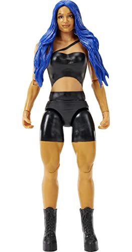 WWE Sasha Banks Basic Action Figure 6-inch Collectible for Ages 6+