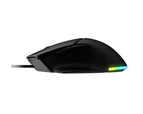 MSI CLUTCH GM20 ELITE Gaming Mouse - 6400 DPI Optical Sensor, Right-Handed, 20M+ Click Switches, 6-Buttons, Adjustable Weight System, 1ms Latency, RGB Mystic Light, 98-109g - Wired