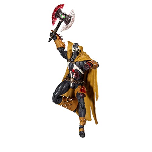 McFarlane Toys, 7-inch Spawn Classic (Bloody Mortal Kombat 11 Figure with 22 Moving Parts, Collectible Mortal Kombat Figure with collectors stand base – Ages 14+