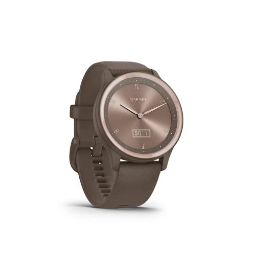 Garmin vívomove Sport, Hybrid Smartwatch with Health and Fitness functions, Hidden Touchscreen Display and up to 5 days battery life, Cocoa