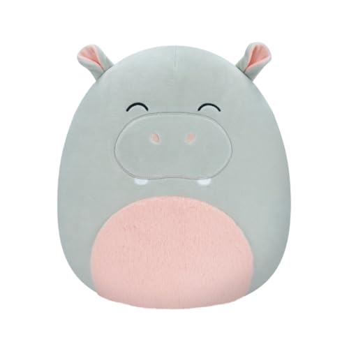 Squishmallows SQCR04133 Harrison - Grey Hippo 12"