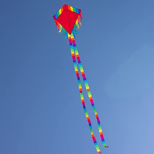 CIM Single line kite - Maya Eddy RED - for children from 3 years onwards - 65x72cm - incl. kite line and kite tails