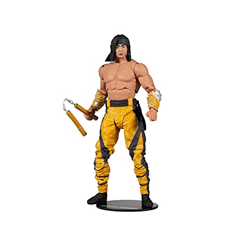 McFarlane Toys, 7-inch Lui Kang (Fighting Abbot) Mortal Kombat 11 Figure with 22 Moving Parts, Collectible Mortal Kombat Figure with collectors stand base – Ages 14+